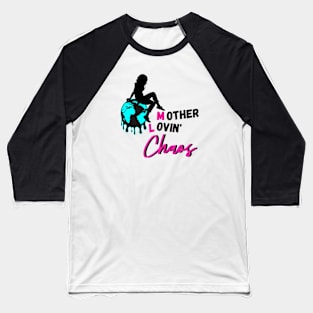 Mother Lovin' Chaos Logo Baseball T-Shirt